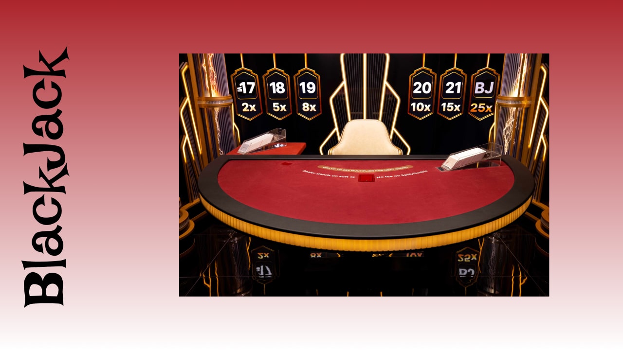 live blackjack casino table with cards