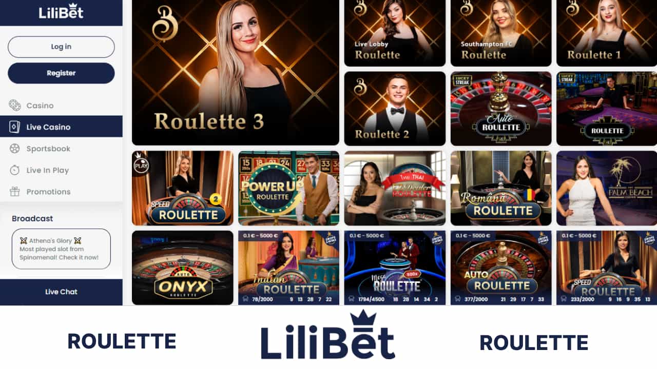LiliBet casino live dealer games